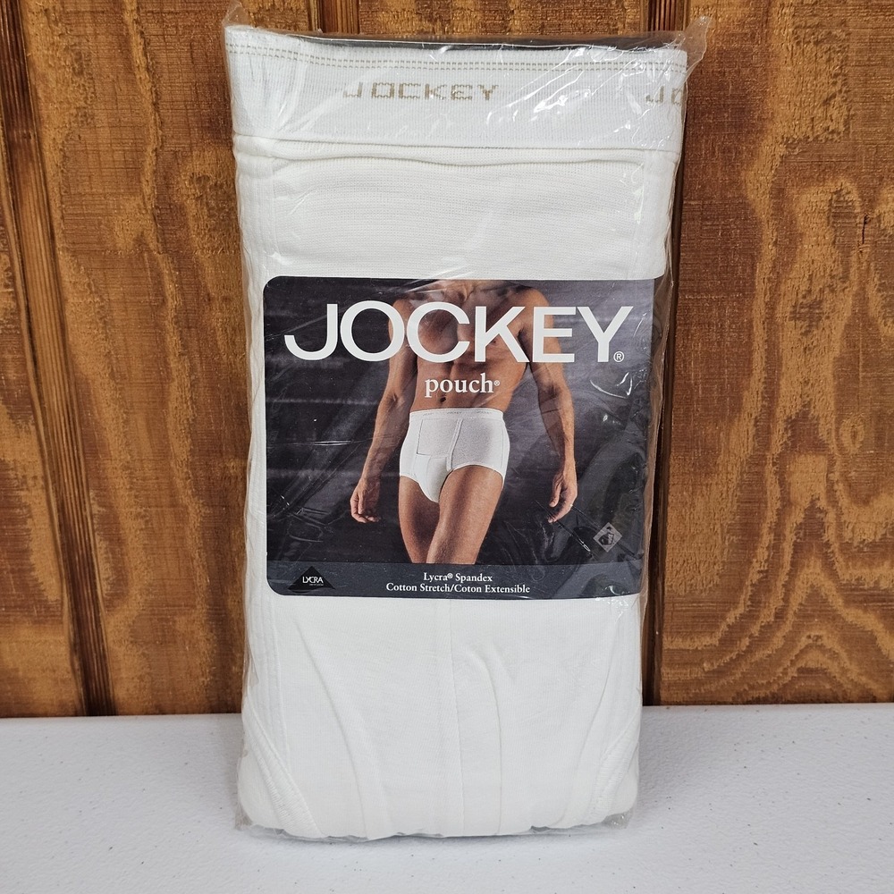 VTG 1999 Jockey Men's Pouch Full Rise Briefs 3 Pack Size XL Tighty Whities